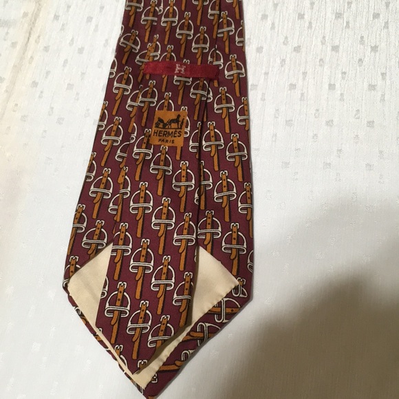 Auth Hermès Tie 100% Silk Made in Italy - Picture 4 of 5